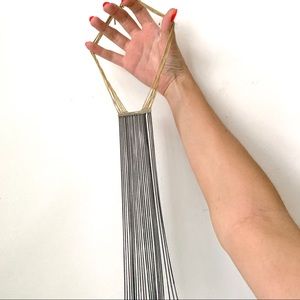 BCBG black chain necklace